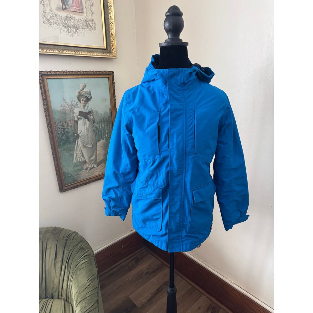 Lands End Womens Blue Hooded Jacket Utility Outdoor Coat Size Small - Picture 11 of 11
